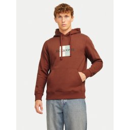 Jack & Jones Суитшърт 12262513 Кафяв Regular Fit