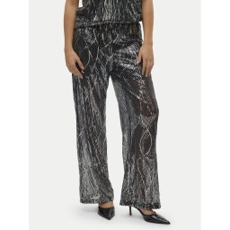 Vero Moda Текстилни панталони Ellen 10319016 Черен Straight Fit