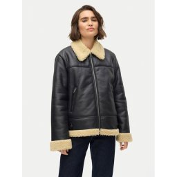 Vero Moda Яке от имитация на кожа Kay 10310165 Черен Regular Fit