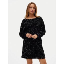 Vero Moda Коктейлна рокля Bella 10317046 Черен Regular Fit