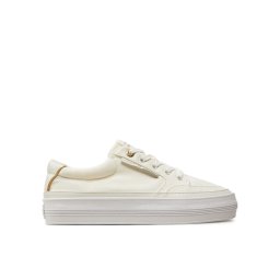 Tommy Hilfiger Сникърси Essential Vulc Textile Sneaker FW0FW08323 Екрю