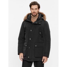 Boss Пухено яке Dadico 50499371 Черен Regular Fit
