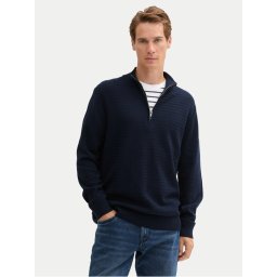 Tom Tailor Пуловер 1044475 Тъмносин Regular Fit