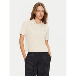Tommy Hilfiger Пуловер WW0WW43957 Екрю Regular Fit