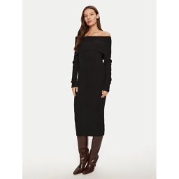 ONLY Плетена рокля Katia 15344233 Черен Slim Fit