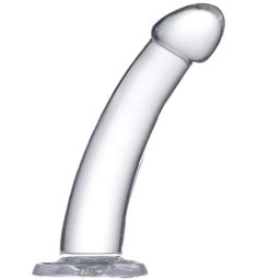 Лепяща се пенис отливка - дилдо "GLAZED CURVED" 16 см
