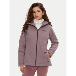 Jack Wolfskin Яке за дъжд Wisper Ins A61893 Виолетов Regular Fit