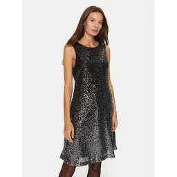 DKNY Коктейлна рокля DD4HZB44 Черен Slim Fit