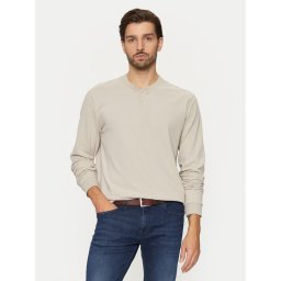 Marc O'Polo Тениска с дълъг ръкав 429 2042 52184 Бежов Regular Fit