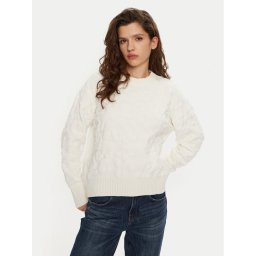 DKNY Пуловер P4MSAQ51 Екрю Regular Fit