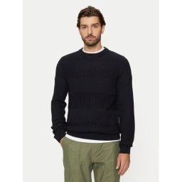 Jack & Jones Пуловер Hugo 12258607 Тъмносин Regular Fit