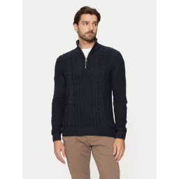 Jack & Jones Пуловер Craig 12260826 Тъмносин Regular Fit