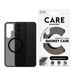 Гръб CARE by PanzerGlass за Samsung Galaxy S24 Plus, Flagship, Smokey QI, Черен