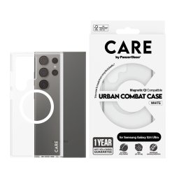 Гръб CARE by PanzerGlass за Samsung Galaxy S24 Ultra, Flagship, Transparent QI, Прозрачен