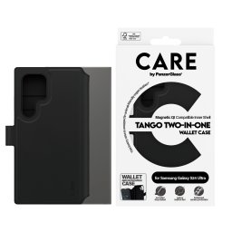 Калъф CARE by PanzerGlass за Samsung Galaxy S24 Ultra, Feature Wallet, Tango 2 in1, Черен