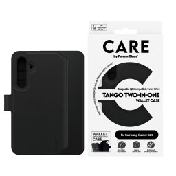 Калъф CARE by PanzerGlass за Samsung Galaxy S24, Feature Wallet, Tango 2 in1, Черен