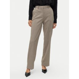 Vero Moda Текстилни панталони Kawi 10319665 Бежов Straight Fit