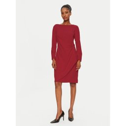 DKNY Коктейлна рокля DD4H1242 Червен Slim Fit