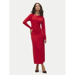 Vero Moda Коктейлна рокля Rasmine 10317033 Червен Slim Fit