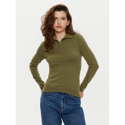 Vero Moda Пуловер Happiness 10317993 Зелен Slim Fit