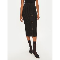 ViCOLO Миди пола 55017S Черен Slim Fit