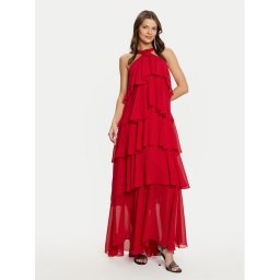 Vero Moda Официална рокля Felicia 10295237 Червен Slim Fit