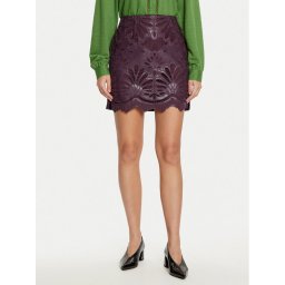 Vila Пола от имитация на кожа Paz 14102686 Виолетов Slim Fit