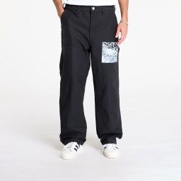 Панталони OBEY Big Timer Printed Carpenter Pant Black W34