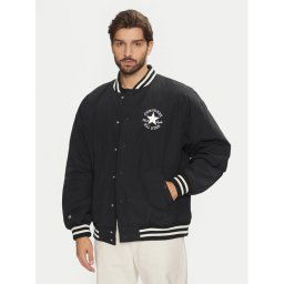 Converse Яке бомбър Varsity 10026976-A01 Черен Regular Fit