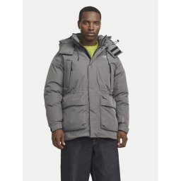 Jack & Jones Зимно яке Kani 12260454 Сив Regular Fit