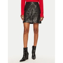 Vero Moda Пола от имитация на кожа Rocky 10330112 Черен Slim Fit