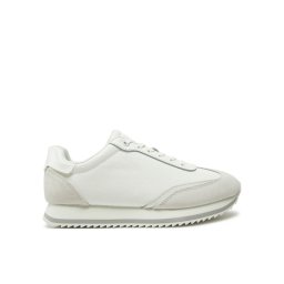 Calvin Klein Сникърси Runner Lace Up - Mono Mix HW0HW02294 Бял