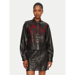 Vero Moda Риза Rocky 10330114 Черен Loose Fit