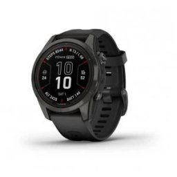 Garmin Fenix 7S Pro Sapphire Solar Edition Carbon Grey DLC Titanium с Black каишка Смарт часовник