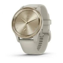 GARMIN vívomove® Trend - Cream Gold безел с French Grey корпус и силиконова каишка