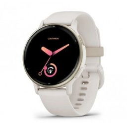 GARMIN vívoactive® 5 - Cream Gold безел с Ivory корпус и силиконова каишка