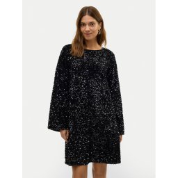 Vero Moda Коктейлна рокля Etta 10317153 Черен Relaxed Fit