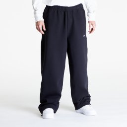 Потници Nike Solo Swoosh Men's Open-Hem Brushed-Back Fleece Pants Black/ White L