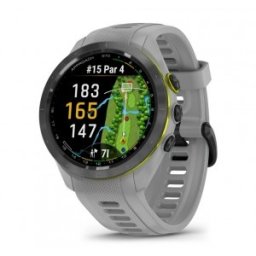 Garmin Approach® S70 - 42 мм черен керамичен безел с Powder Grey силиконова каишка