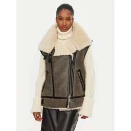 Serge Pariente Жилетка за костюм Christelle Сив Relaxed Fit