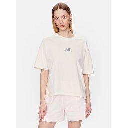 New Balance Тишърт WT31511 Бежов Oversize
