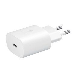 Зарядно 220V Samsung Quickcharge 25W USB -C с кабел Type C Travel Charger - Бяло, EP-TA800XWE