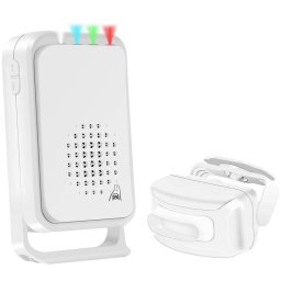 Аларма с Безжичен Водоустойчив Сензор за Движение и Светлинно Звукова Индикация