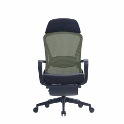 Директорски стол RFG Enjoy HB, до 130кг, дамаска/меш, Tilt механизъм, коригиране на височината, газов амортисьор, лумбална опора, черно-зелен