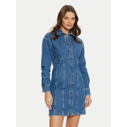 Guess Дънкова рокля W5RK99 D4H71 Син Regular Fit