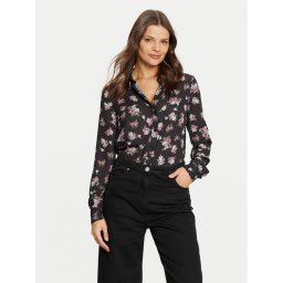 Guess Риза W4BH56 WGLA2 Черен Comfort Fit