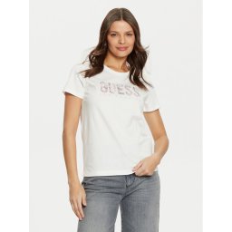 Guess Тишърт W5RI19 I3Z14 Бял Regular Fit