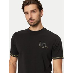 KARL LAGERFELD Тишърт 755463 551235 Черен Regular Fit