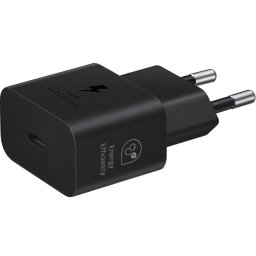 Оригинално Зарядно 220V Samsung USB-C 25W Travel Charger - Черно, EP-T2510NBE,