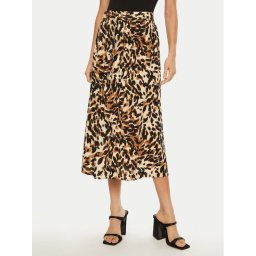 YAS Миди пола Savanna 26028279 Кафяв Regular Fit